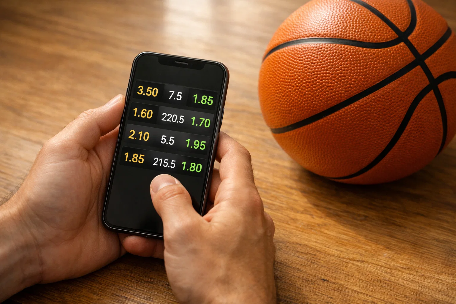 Basketball Quoten verstehen — Quotentafel und Spielfeld